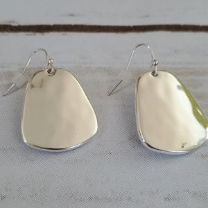 Hammered Silver earrings